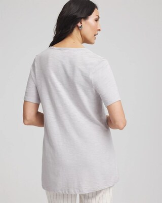 Slub V-Neck Tee click to view larger image.