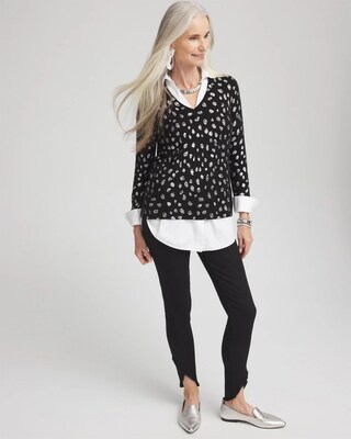 Tulip Hem Pull-On Ankle Jeggings click to view larger image.