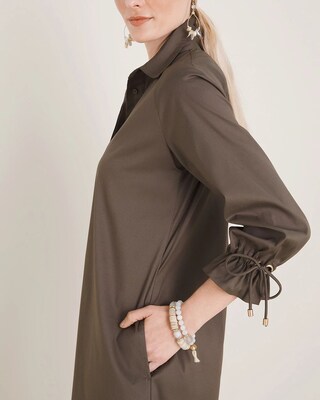 Drawstring Shirtdress
