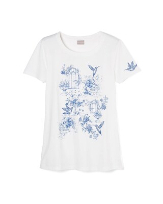 Hummingbird Embroidered Tee
