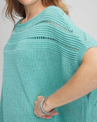Scoop-Neck Poncho click to view larger image.
