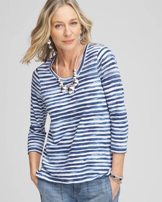 Slub Scoop Neck Tee