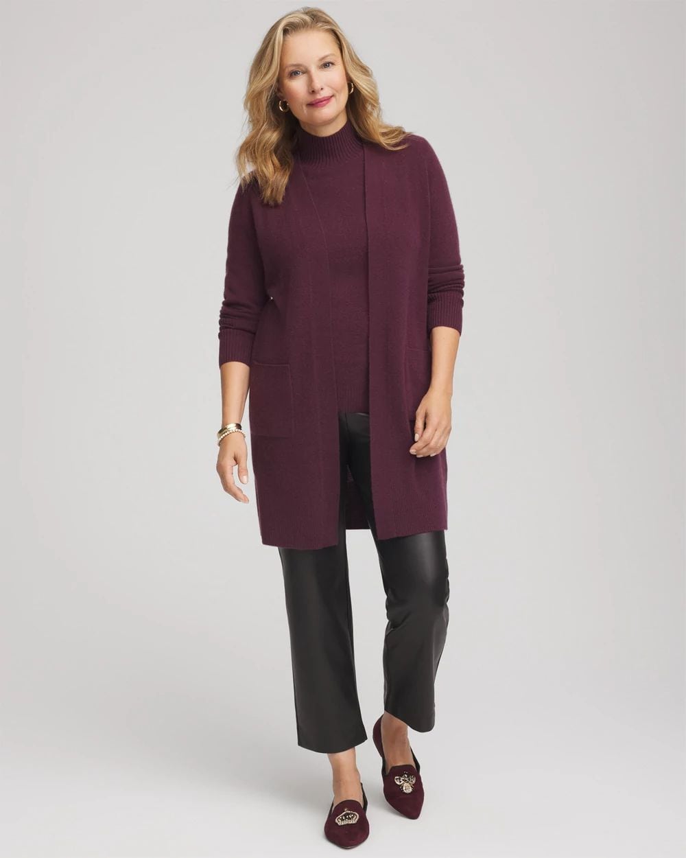 Cashmere Duster Cardigan click to view larger image.