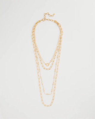 Sea Foam Multi-Strand Convertible Necklace