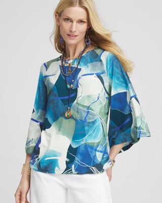 Touch of Cool™ Watercolor Angel-Sleeved Tee