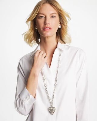 Heart Twice As Nice Pendant Necklace click to view larger image.