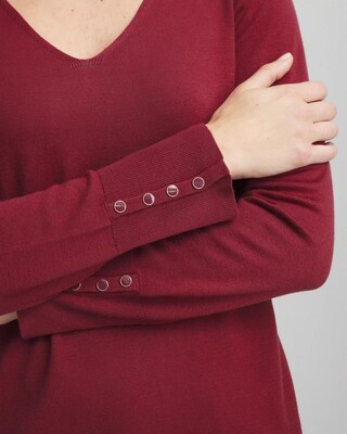 Ella V-Neck Pullover Sweater click to view larger image.
