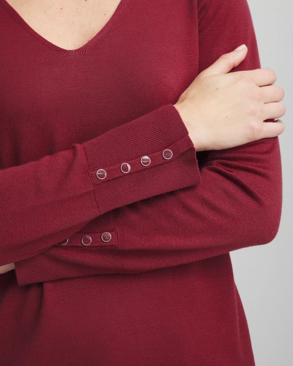 Ella V-Neck Pullover Sweater