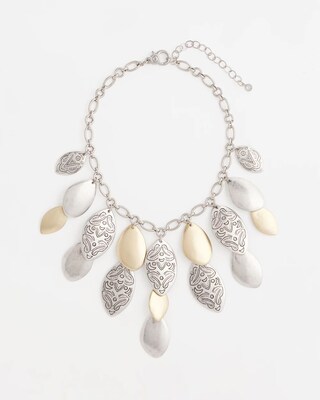 Mixed Petals Bib Necklace click to view larger image.