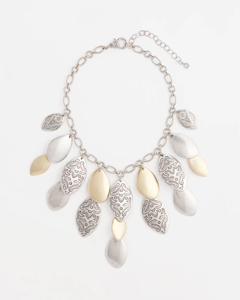Mixed Petals Bib Necklace