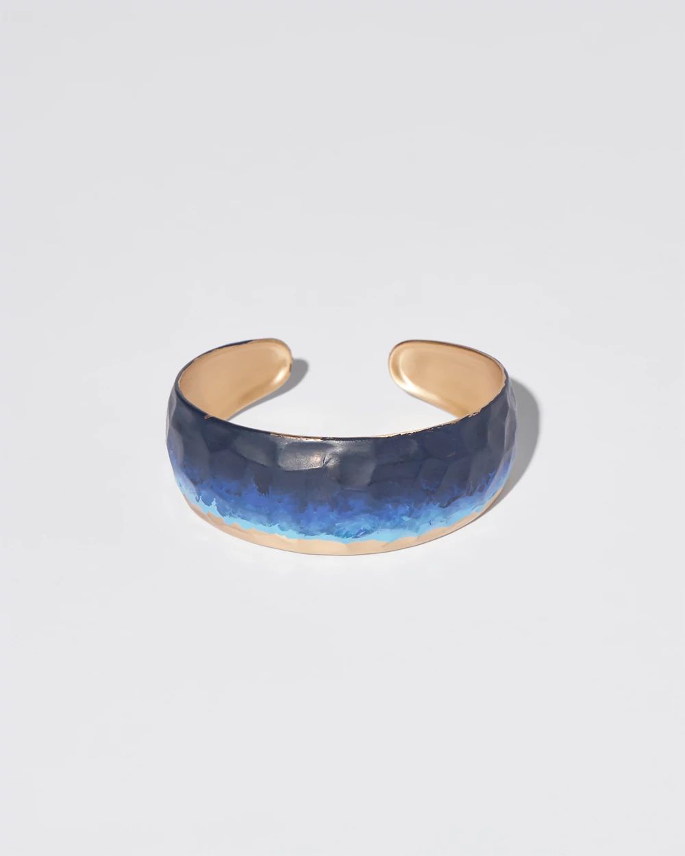 Blue & Gold Tone Cuff Bracelet