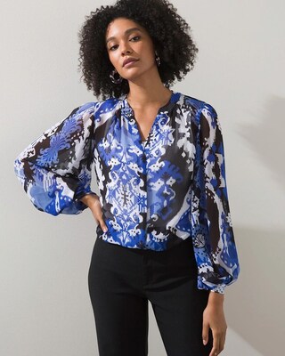 Blue Ikat Shirt