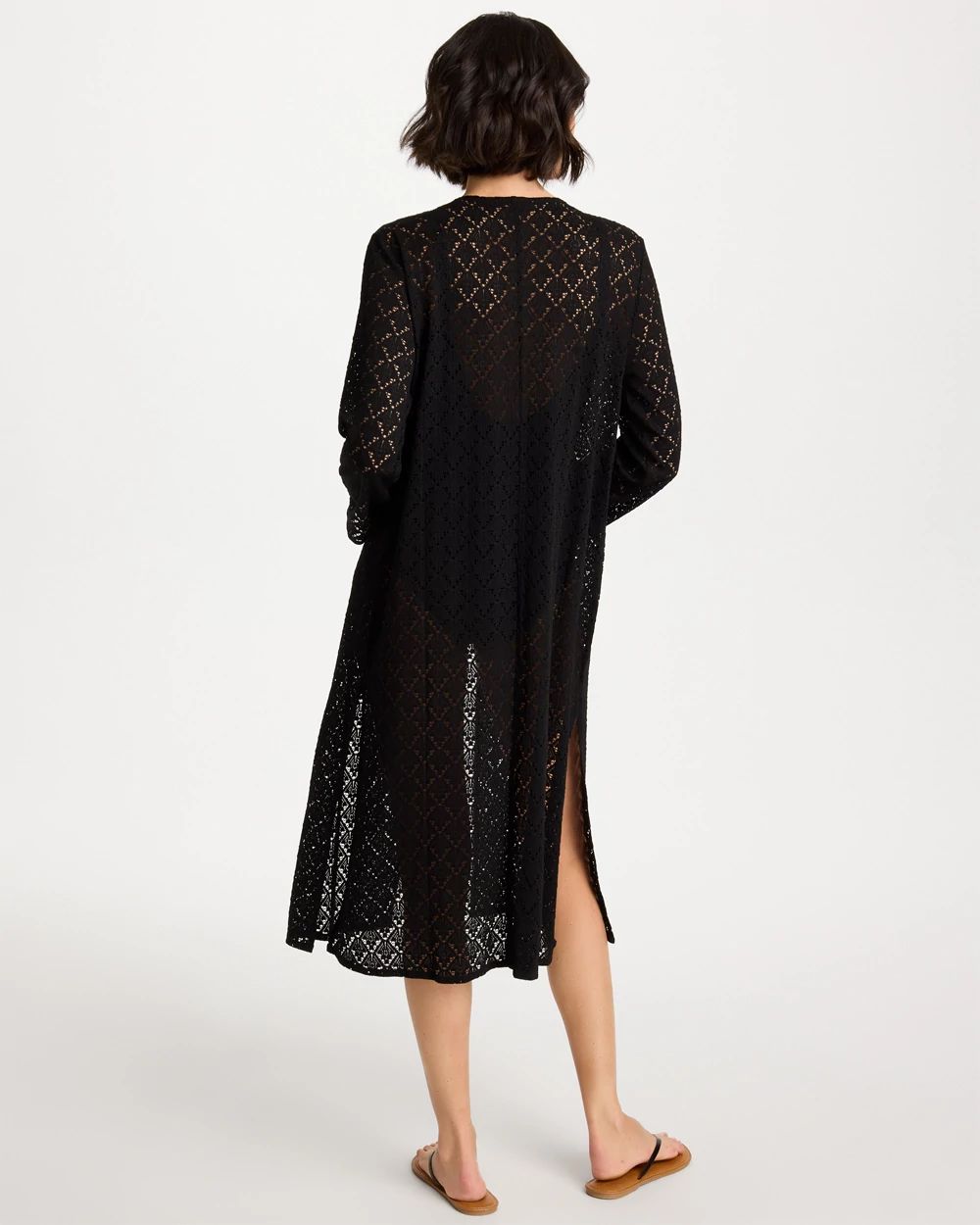 Long Knit Swim Cover-Up