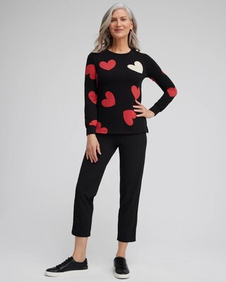 Zenergy® Heart Print Pullover