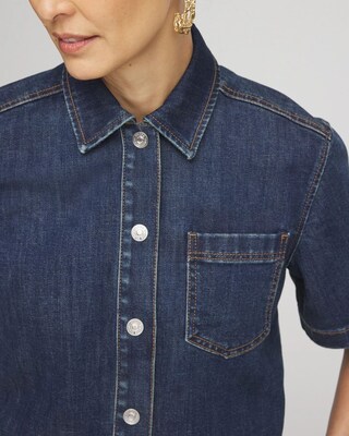 Denim Shirt Jacket click to view larger image.