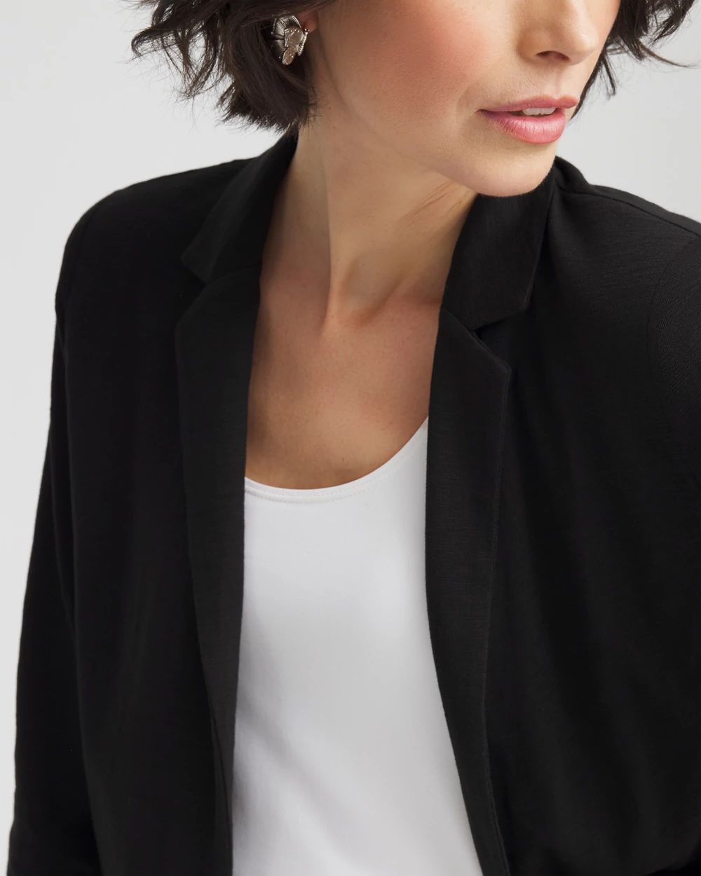 Slub Knit Blazer