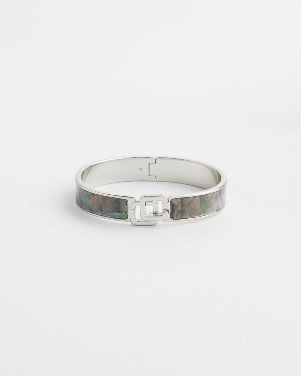 Chico's Click Lip Shell Bangle