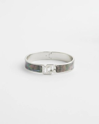 Chico's Click Lip Shell Bangle