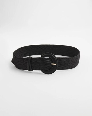 Stretch Raffia Belt
