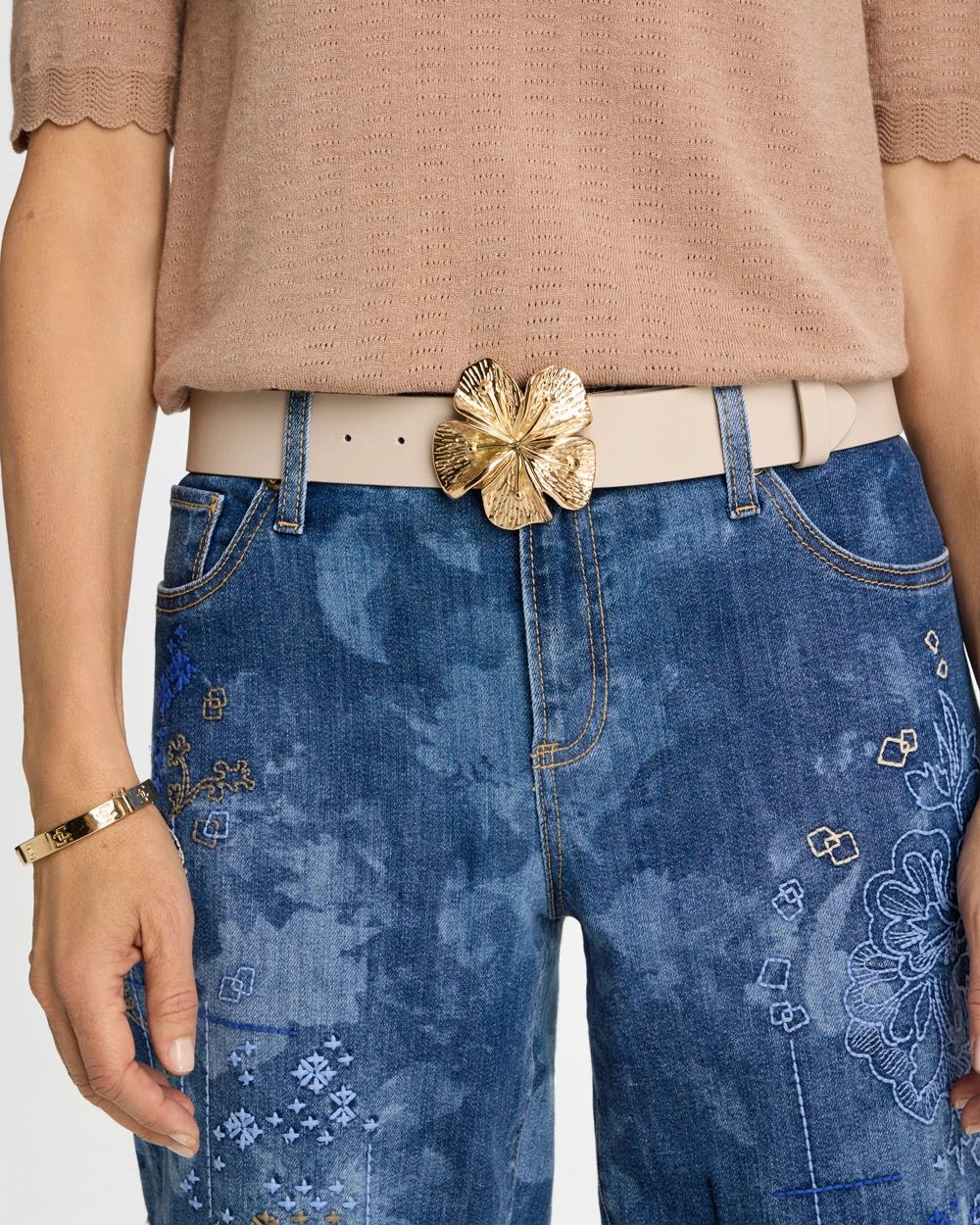 Floral Buckle Trouser Belt click to view larger image.