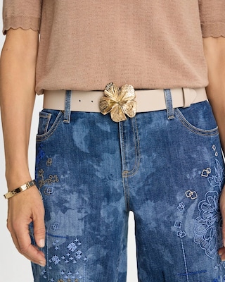 Floral Buckle Trouser Belt click to view larger image.