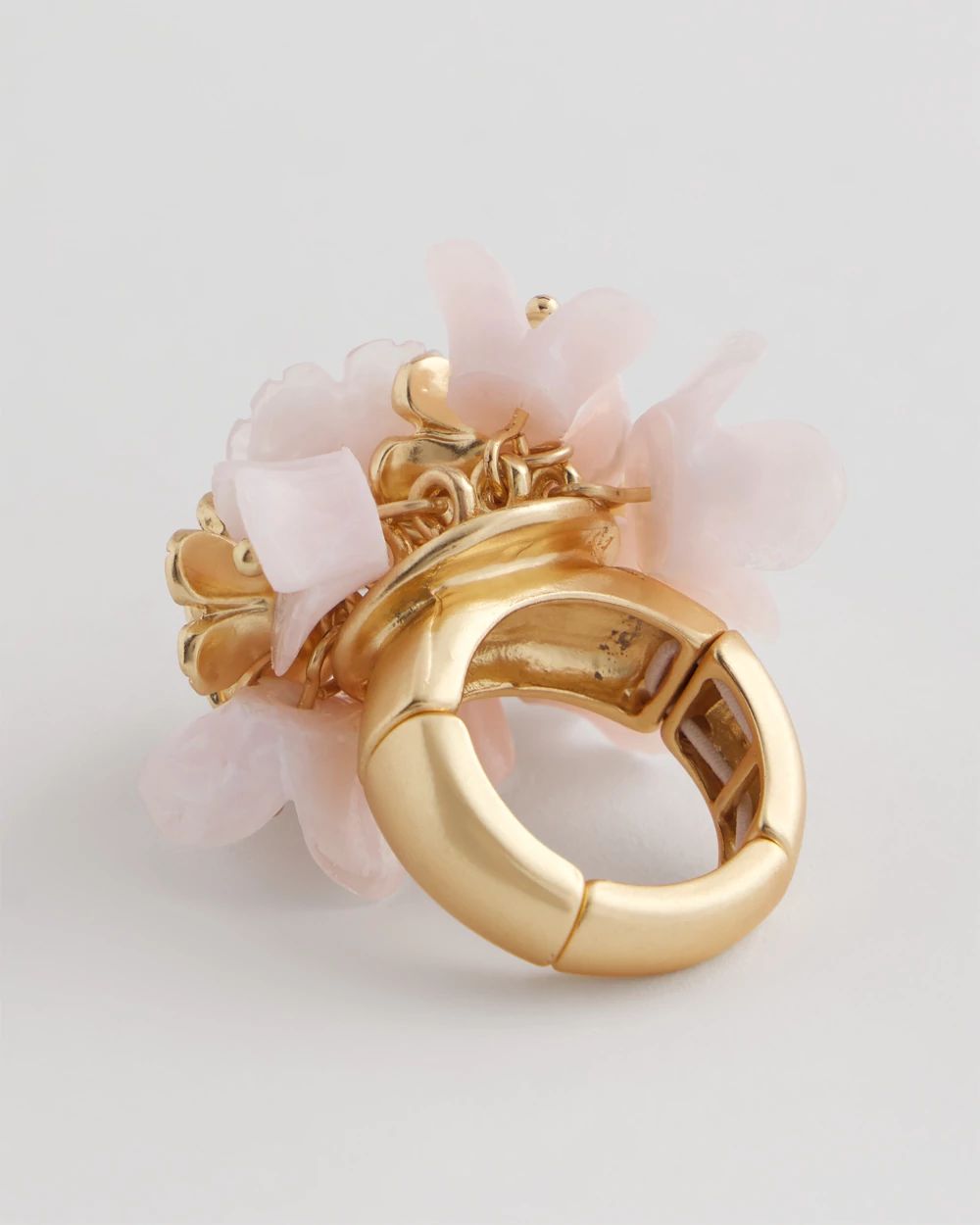 Pink Flower Stretch Ring click to view larger image.