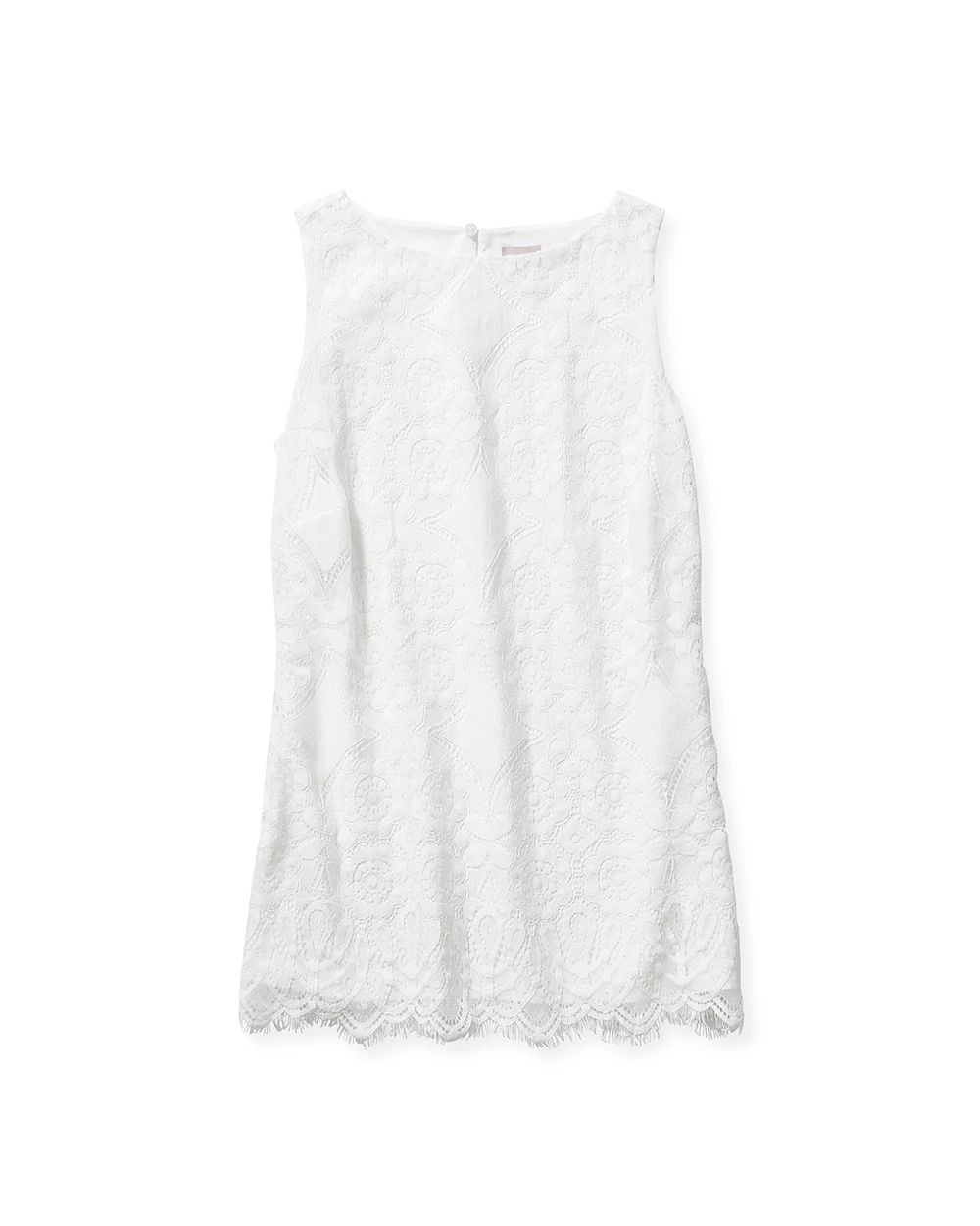Sleeveless Lace Swing Top