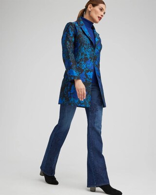 Jacquard Floral Topper