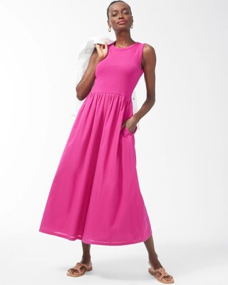 Fit & Flare Tank Maxi Dress