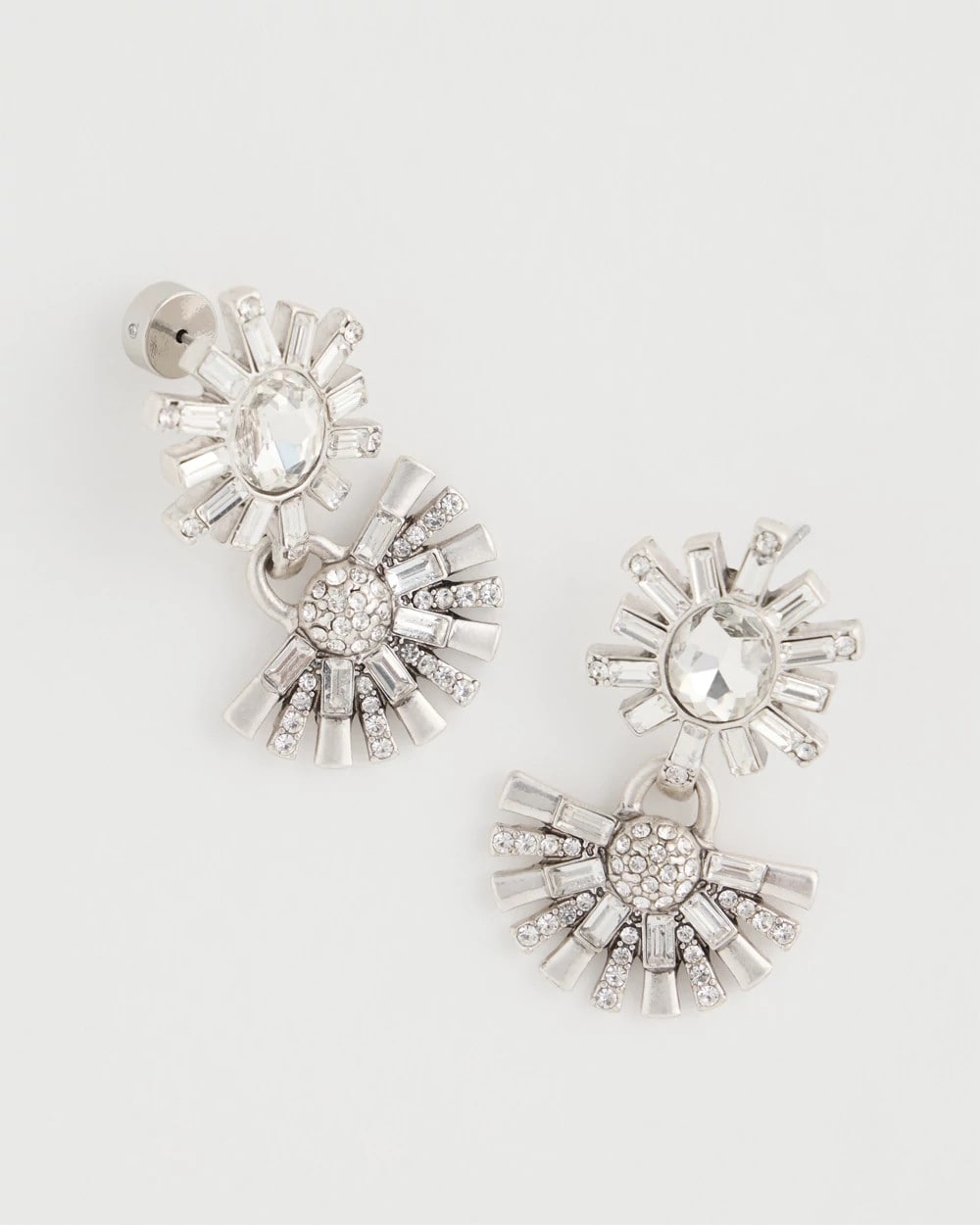 Faux Diamond Drop Earrings