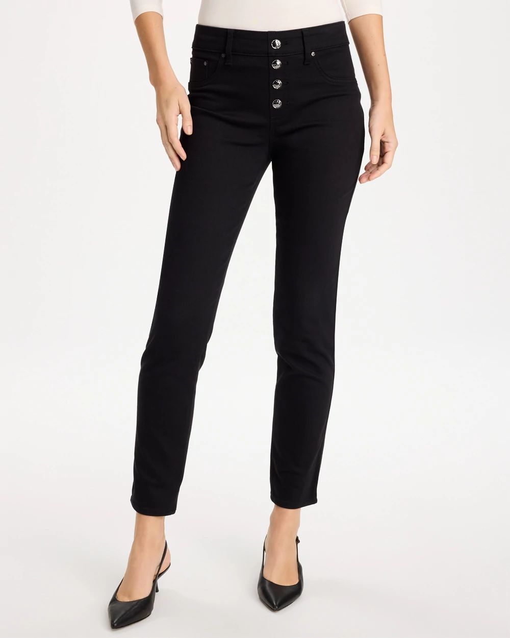 Pull-On Slim Ankle Jeggings click to view larger image.