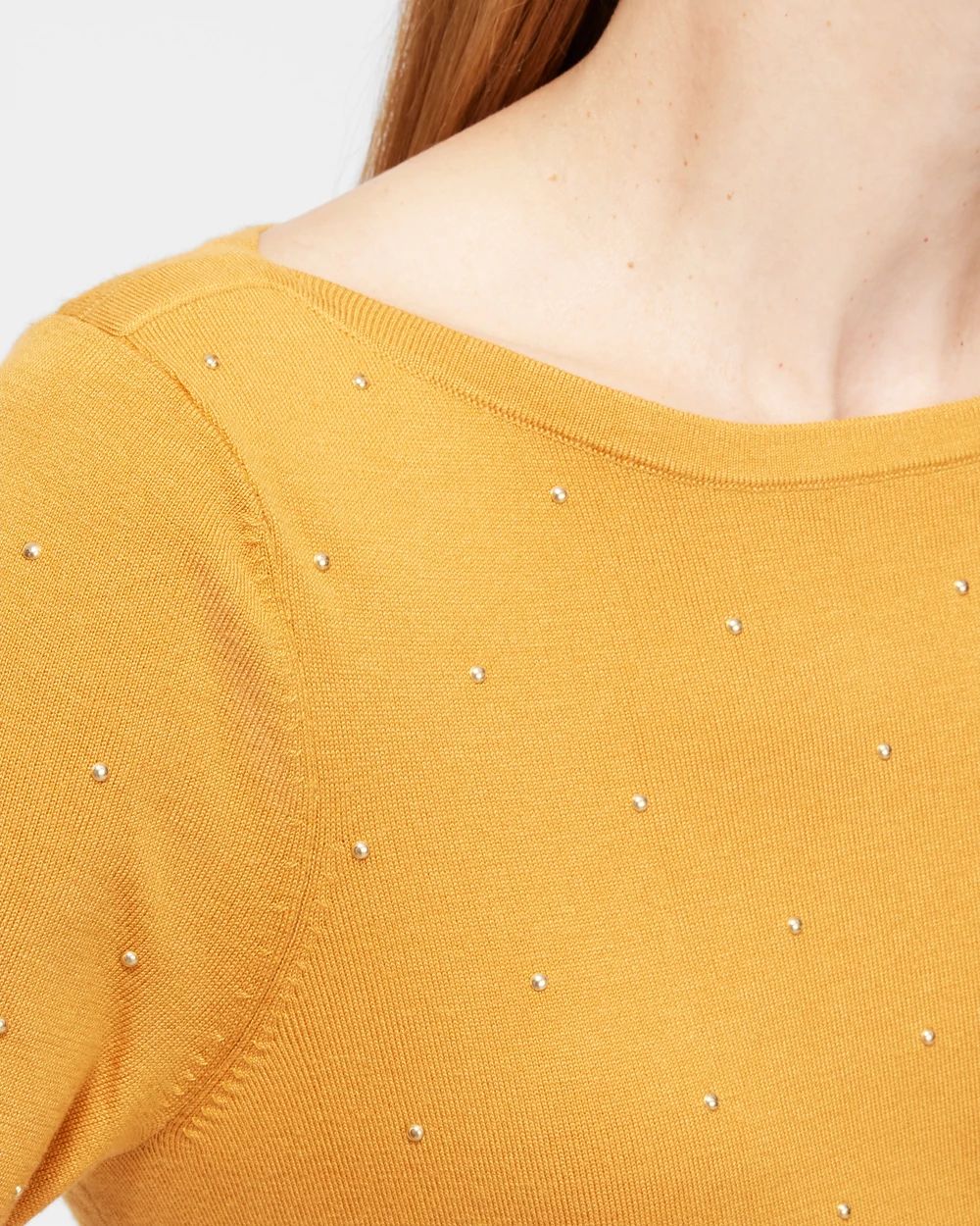 Studded Pullover Sweater