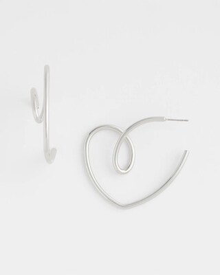 Heart Hoop Earrings