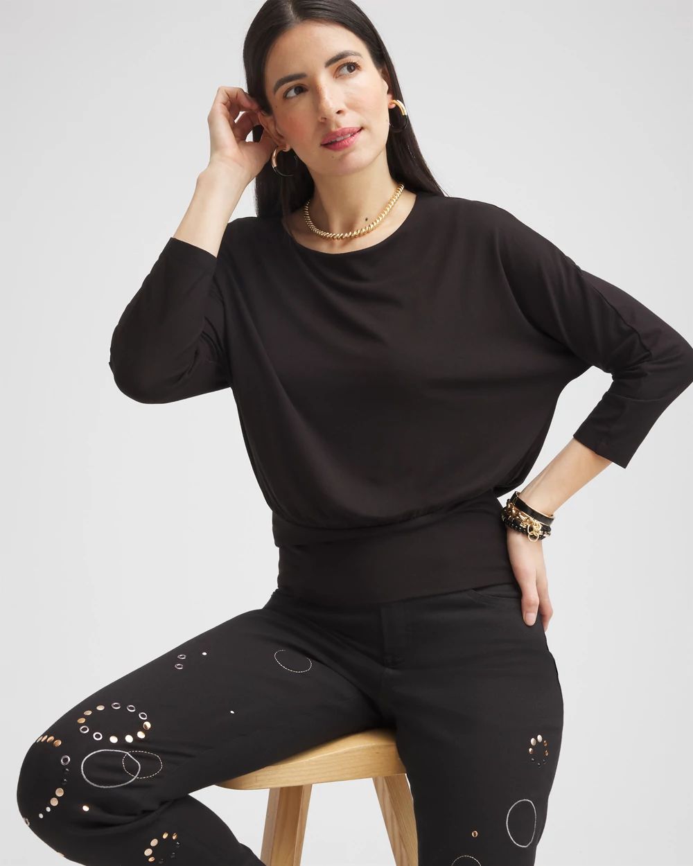Touch of Cool™ Banded Hem Tee click to view larger image.
