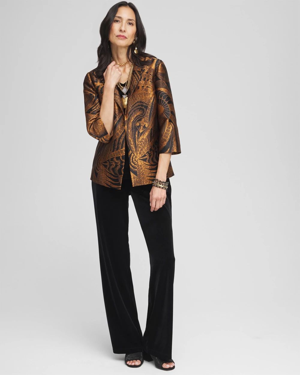 Travelers™ Collection Floral Jacquard Jacket