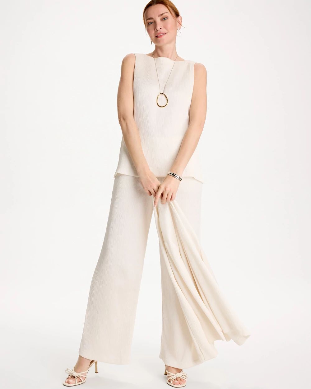 Travelers™ Crinkle Satin Textured Tank