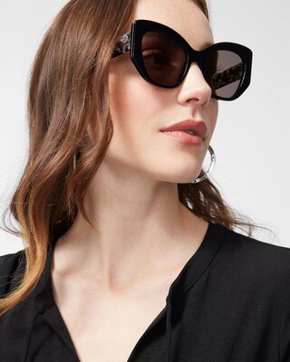 Black Cat Eye Sunglasses