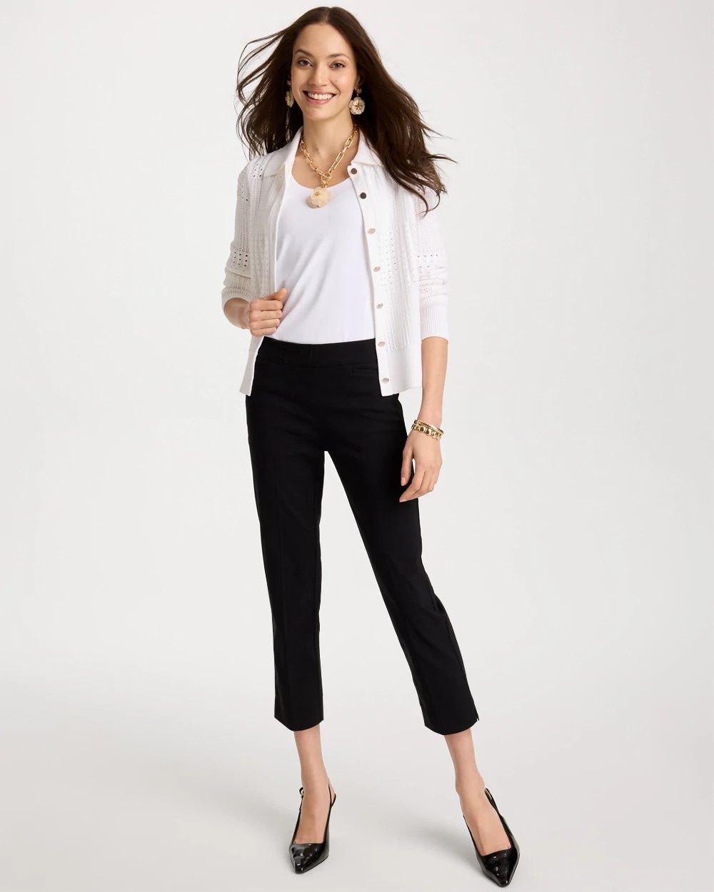 Petite Brigitte™ Slim Pull-On Crop Pant