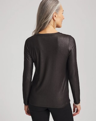 Touch of Cool™ Foil Long Sleeve Layering Tee click to view larger image.