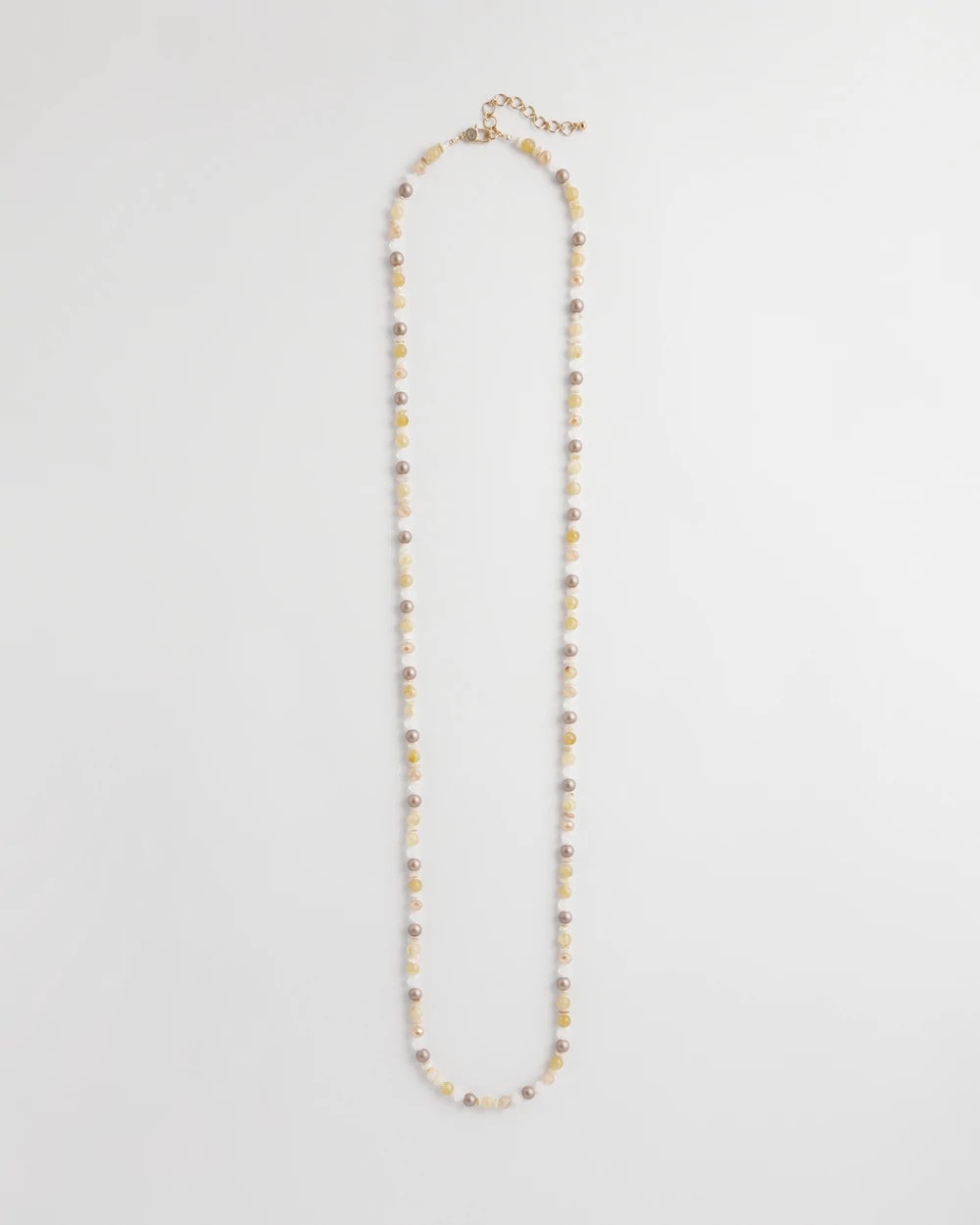 Neutral Long Layering Necklace