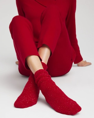 Red Cozy Socks