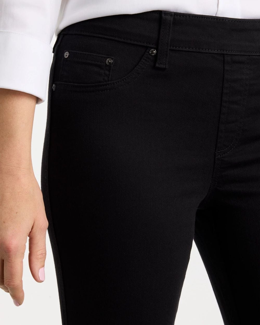 Pull-On Straight Jeans