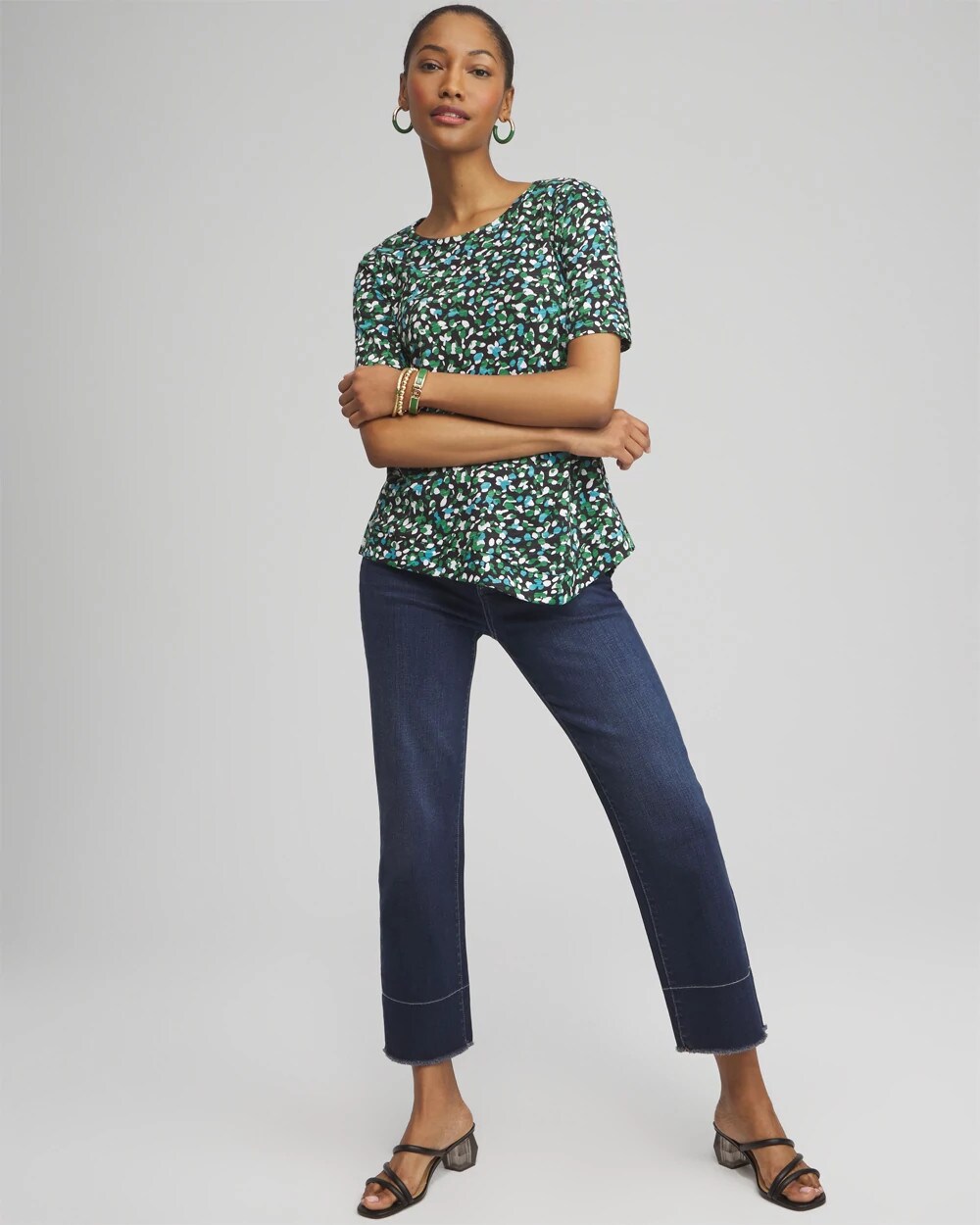 Tencel™ Asymmetrical-Hem Tee