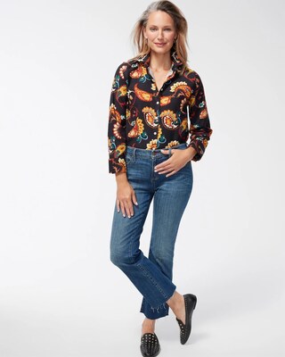 No Iron Stretch Paisley Shirt click to view larger image.