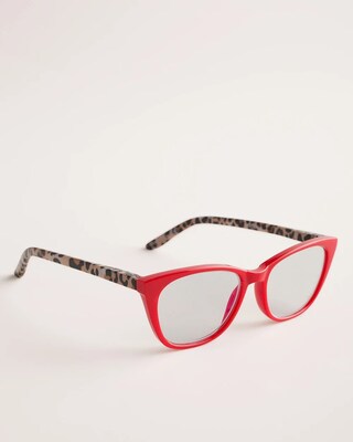 Red and Animal-Print Reading Glasses