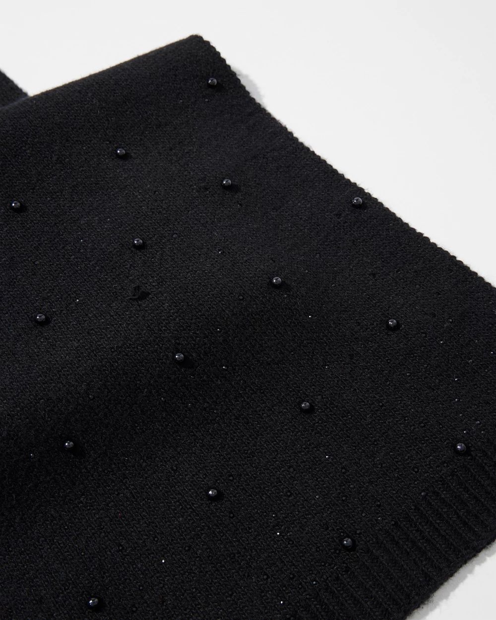 Cashmere Blend Embellished Scarf