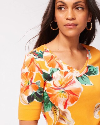 Pima Lilies Everyday V-Neck Tee