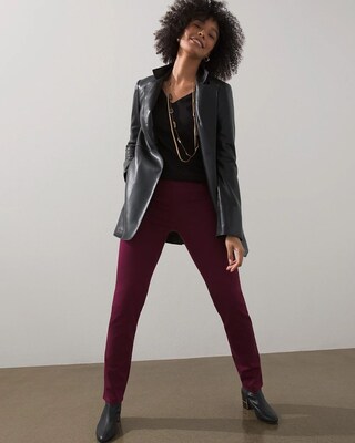 Faux Leather Blazer