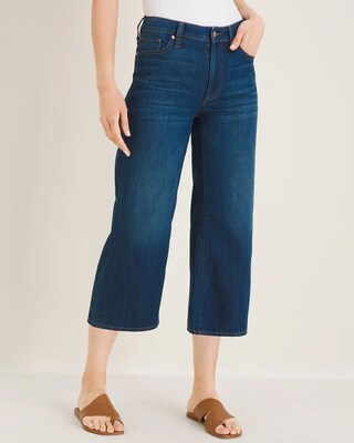 High-Rise Wide-Leg Hemp-Blend Crops