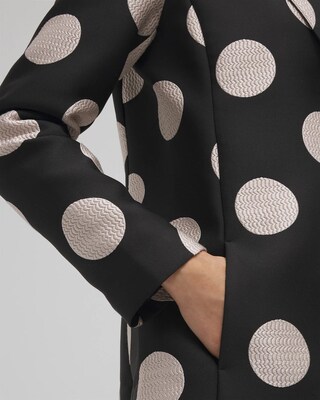 Polka Dot Jacquard Topper click to view larger image.